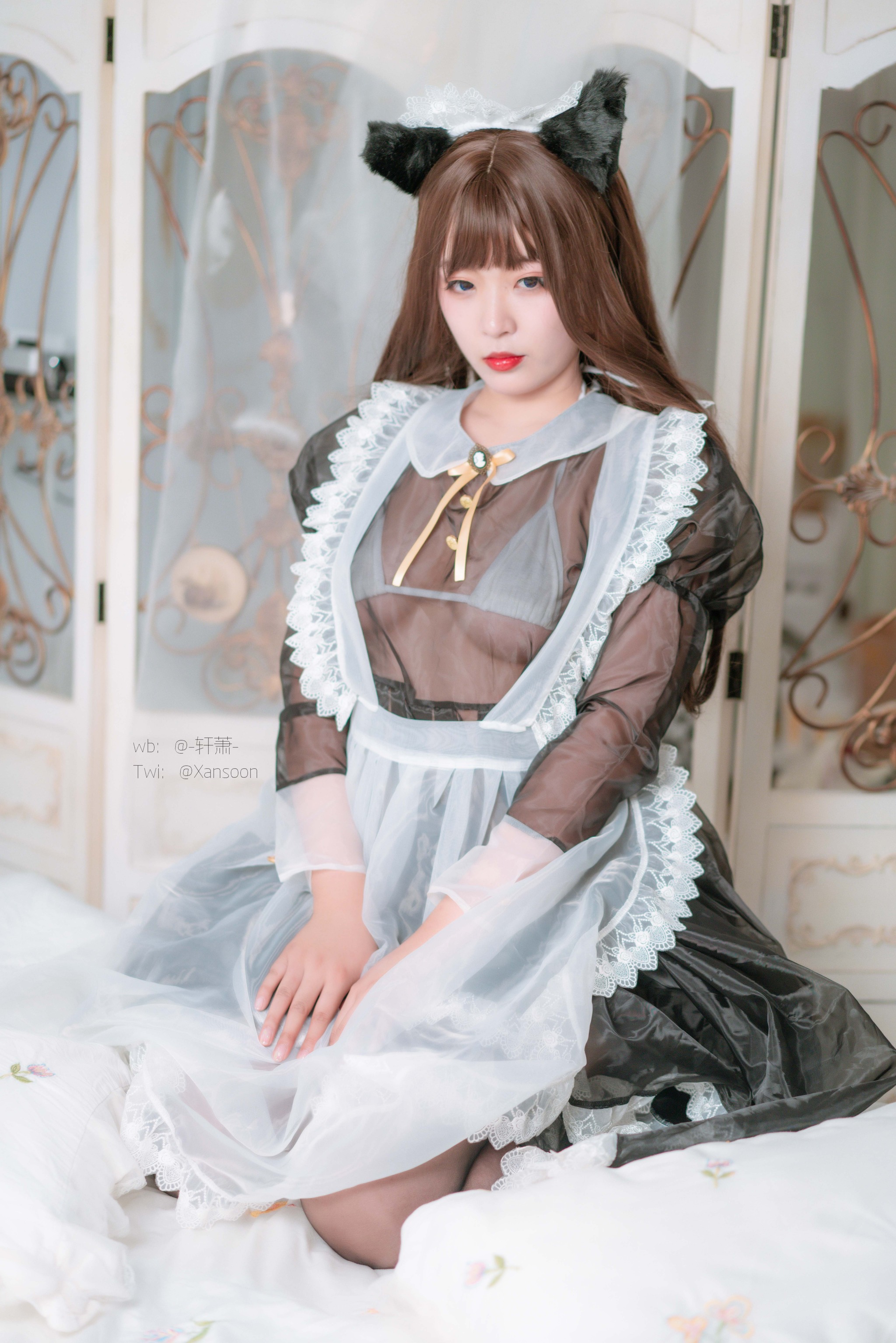 轩萧学姐 - NO.009 透明女仆 [28P]-XikXak